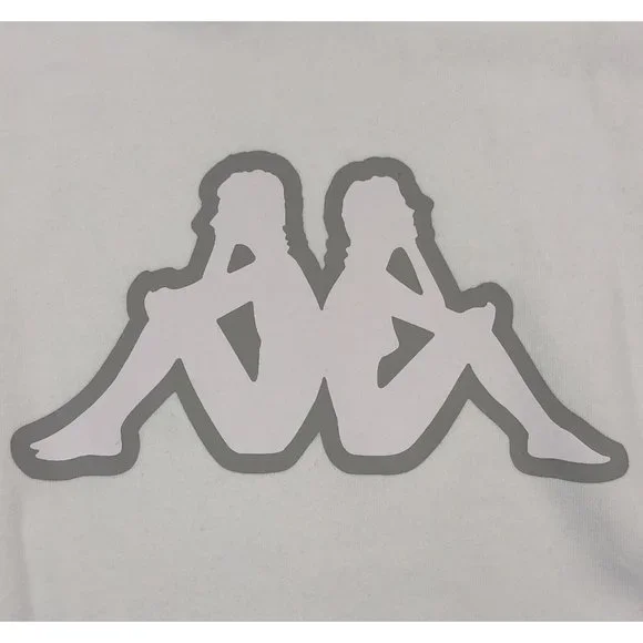 Kappa Logo Tape Apet 2 Mens XL White Regular Fit Pullover Hoodie Sweatshirt - Picture 4 of 12